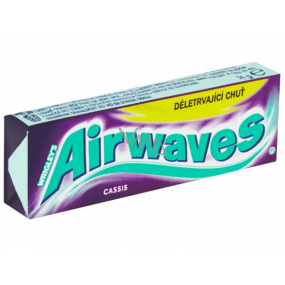 Wrigleys Airwaves Cassis chewing gum 10 pieces, 14 g