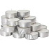 Tea candle in metal plate 10 pieces