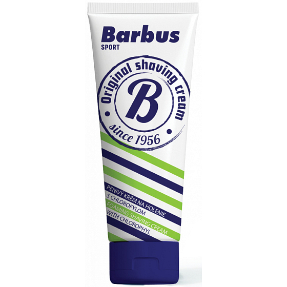 Barbus Sport foaming shaving cream with chlorophyll tube 75 g