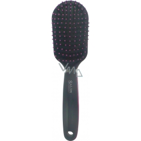 Salon Professional Brush hair brush large oval black-pink 24 cm 40270