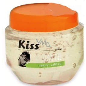 Mika Kiss Silver wet look hair gel for men 400 ml