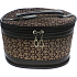 Cosmetic case flower brown 19 x 14.5 x 12 cm 70590