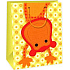 Ditipo Gift paper bag 26.4 x 13.7 x 32.4 cm yellow monkey AB