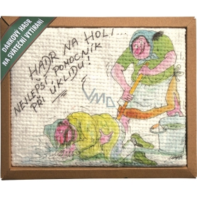 Bohemia Gifts Gift rag for holiday wiping Rag on a stick