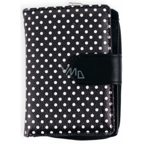 Albi Original Design wallet Black with polka dots 9 x 13 cm