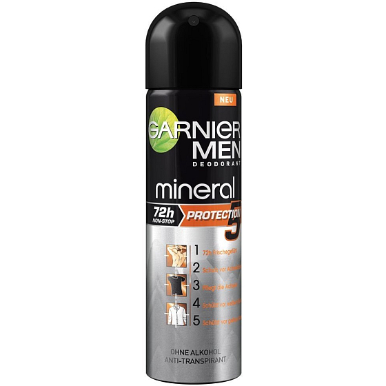 Garnier Men Mineral Protection 6 72h antiperspirant deodorant spray for men 150 ml
