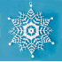 Crochet snowflake 8 cm