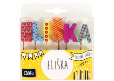 Albi Cake candles name - Eliška, 2.5 cm