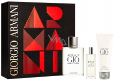 Giorgio Armani Acqua di Gio pour Homme Eau De Toilette Spray 100 ml + Eau De Toilette Spray 15 ml + Shower Gel 75 ml, Gift Set