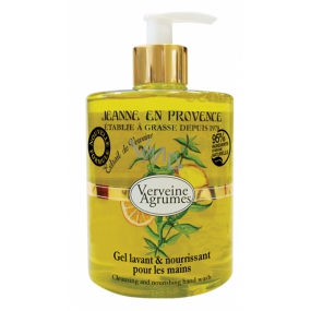 Jeanne en Provence Verveine Agrumes - Verbena and Citrus Fruits hand wash gel dispenser 500 ml