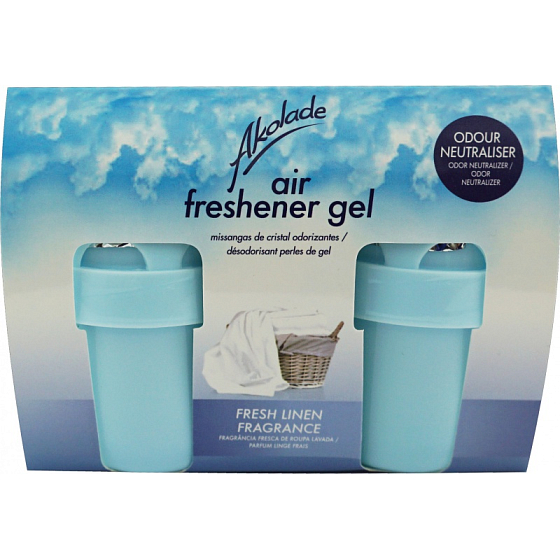 Akolade Air Freshener Fresh Linen solid gel air freshener 2 x 150 g