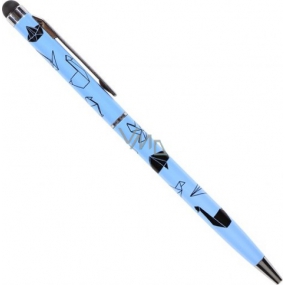 Albi Ballpoint pen with Origami stylus on blue
