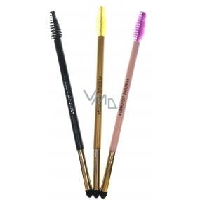 Cosmetic eye shadow brush with eyebrow brush of different colors 1 piece 322