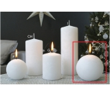 Lima Ice candle white ball 100 mm 1 piece