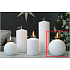Lima Ice candle white ball 100 mm 1 piece