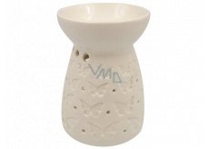 Aromalampa porcelain white with bow ties 11 cm