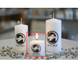 Lima Horoscope Fish candle cube 45 x 45 mm 1 piece