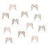 Wooden angel wings with glue Natural 3 cm 12 pieces