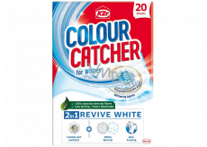 K2r Colour Catcher Stop obarvení prací ubrousky pro bílé prádlo a oživení bílé 20 kusů