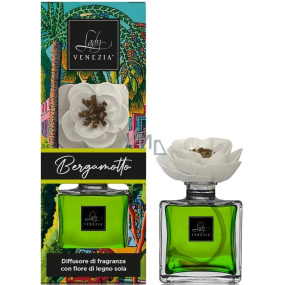 Lady Venezia Naif Bergamotto - Bergamot aroma diffuser with flower for gradual release of fragrance 100 ml