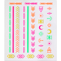 Essence Neon Vibes nail stickers in neon colours 1 sheet