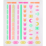 Essence Neon Vibes nail stickers in neon colours 1 sheet
