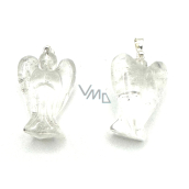 Crystal Angel protector pendant natural stone 25 mm, stone stones