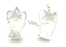 Crystal Angel protector pendant natural stone 25 mm, stone stones