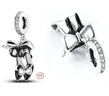 Charm Sterling silver 925 Chic style - shoes with bow, bracelet pendant, interests