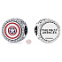 Charm Sterling silver 925 Marvel The Avengers, Captain America shield charm, bead on bracelet movie