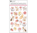 Cat stickers with transparent edge 14,5 x 25 cm