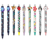 Colorino Rubberized pen Unicorn, blue refill 0,5 mm