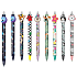 Colorino Rubberized pen Unicorn, blue refill 0,5 mm