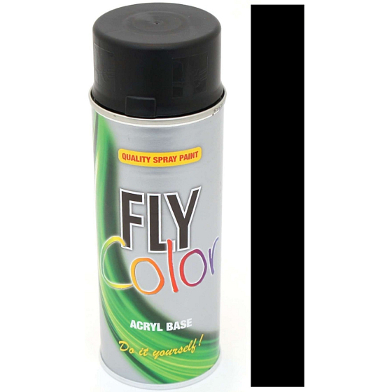 Color Works Fly Color RAL acrylic spray paint 9005 Black matte 400 ml