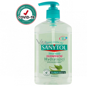 Sanytol Green Tea & Aloe Vera disinfectant moisturizing hand soap 250 ml with dispenser