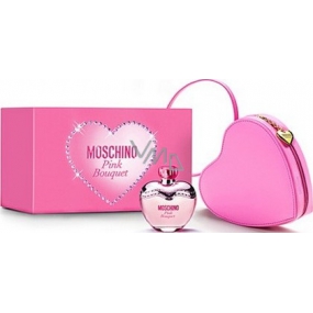 Moschino Pink Bouquet EdT 100 ml eau de toilette Ladies + handbag, gift set