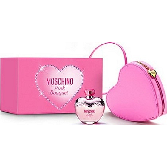 Moschino Pink Bouquet EdT 100 ml eau de toilette Ladies + handbag, gift set