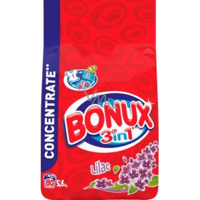 Bonux Lilac 3 in 1 washing powder 80 doses 6 kg