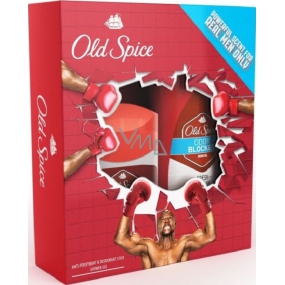 Old Spice Odor Blocker antiperspirant spray for men 125 ml + shower gel 250 ml, cosmetic set
