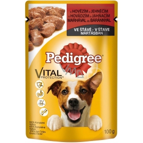Pedigree Vital Protection with Beef and Lamb in Gravy Pouch 100 g