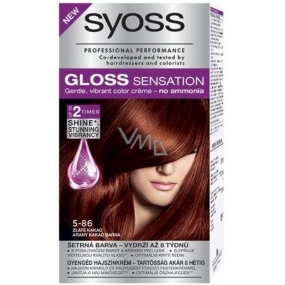 Syoss Gloss Sensation Gentle hair color without ammonia 5-86 Golden cocoa 115 ml