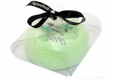 Fragrant Appleliscious Glycerine massage soap with a sponge filled with the scent of DKNY Green Apples in light green 200 g