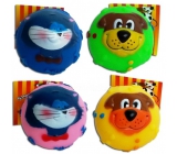 Magnum Vinyl Ball with face whistling toy 7 cm