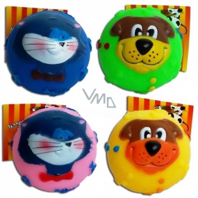 Magnum Vinyl Ball with face whistling toy 7 cm