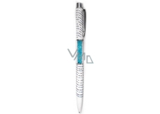 Albi Ballpoint pen with crystals Dotted ripples 14 cm