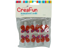 CreaFun Motýl kolíček 6 kusů