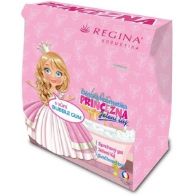 Regina Princess shower gel for children 250 ml + lip balm 2.3 g + snack box, cosmetic set