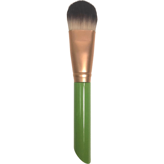 Cosmetic makeup brush with handles in various colors, 15.5 cm