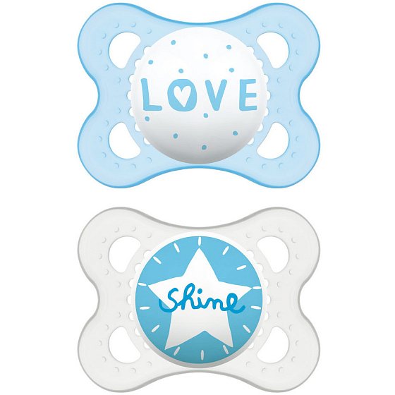 Mam Sayings silicone orthodontic pacifier 0-6 months various designs and colors 1 piece