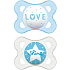 Mam Sayings silicone orthodontic pacifier 0-6 months various designs and colors 1 piece